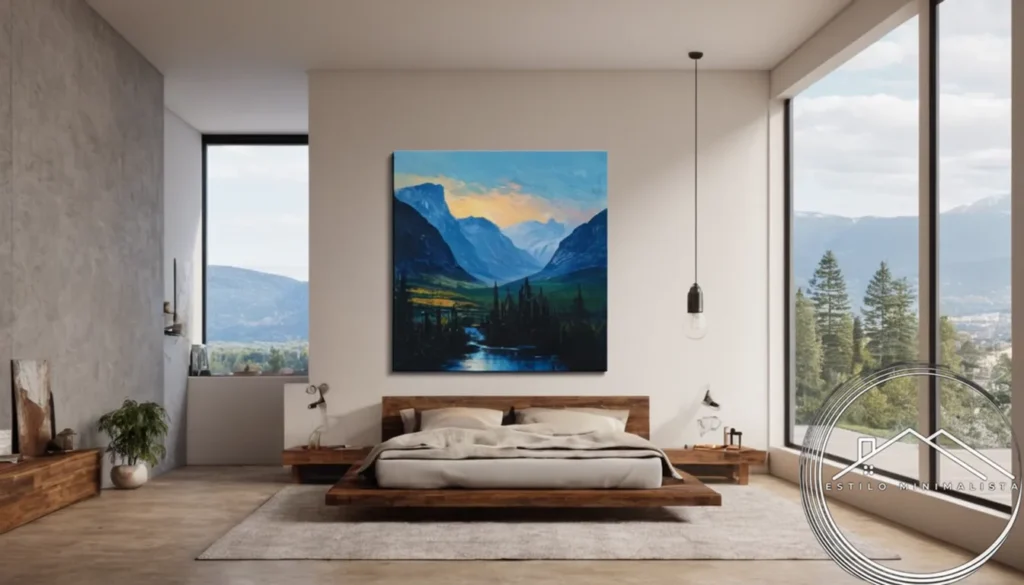 A minimalist painting or artwork on canvas.