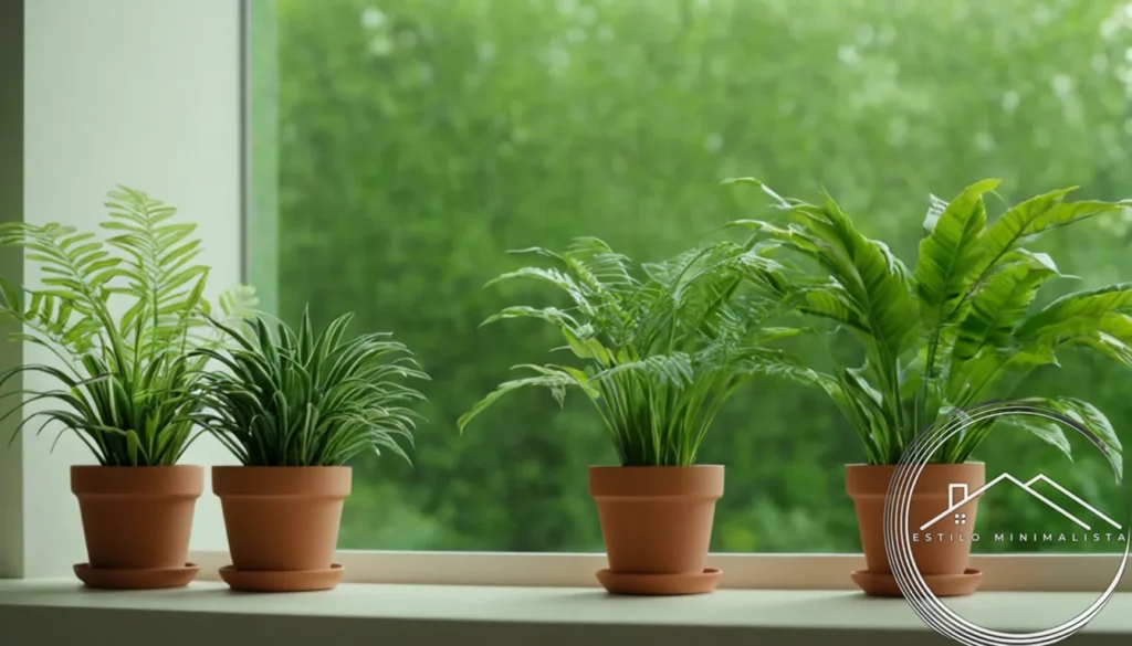 3D printed plants set against a minimalist