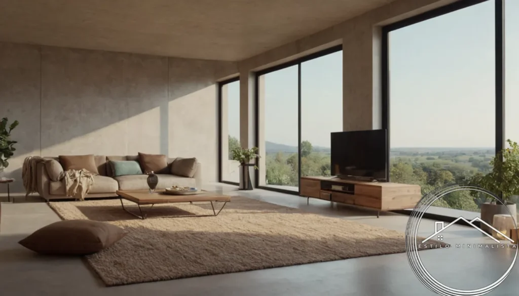 A minimalist stylish room made from recycled materials.