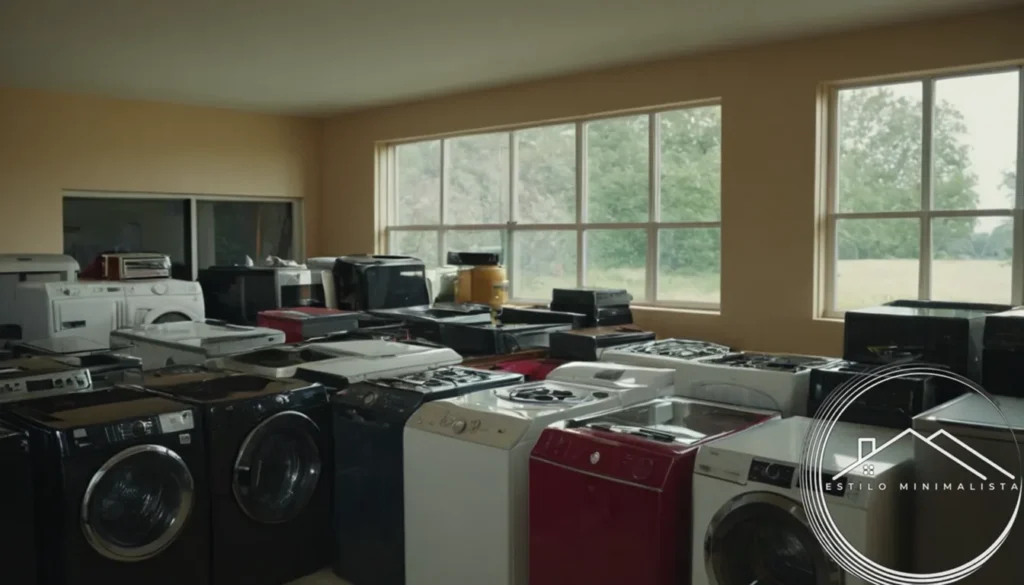 Gently used household appliances being sorted and donated to charity.