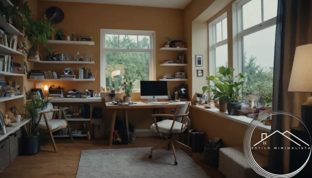 A cluttered space transformed into a peaceful