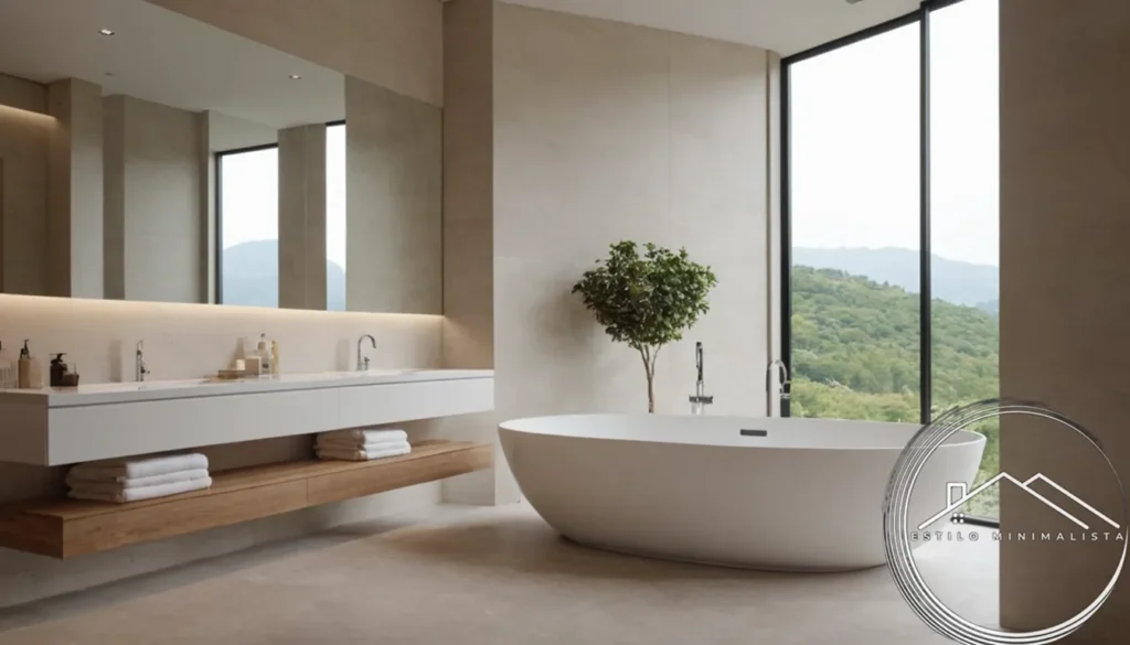 A minimalist bathroom design for a relaxing