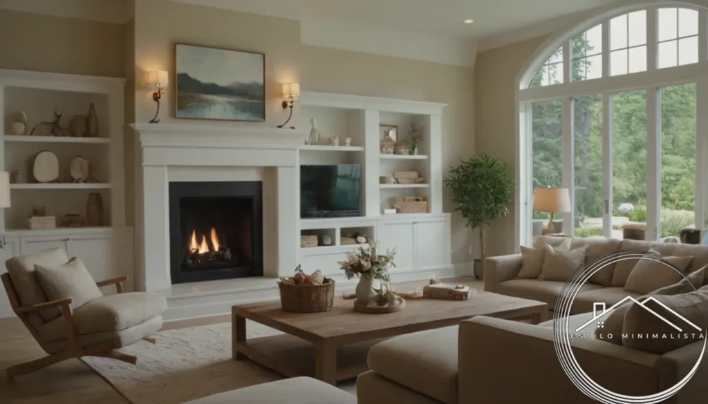 Harmony-filled living room with organized