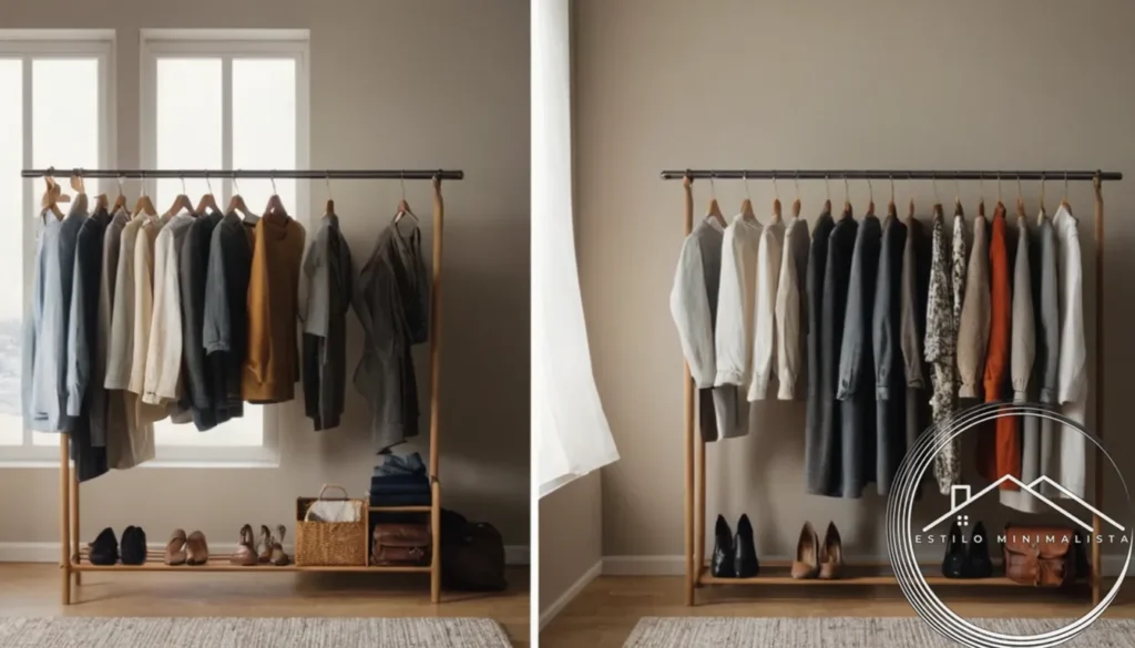 Before-and-after photos showcasing tidy