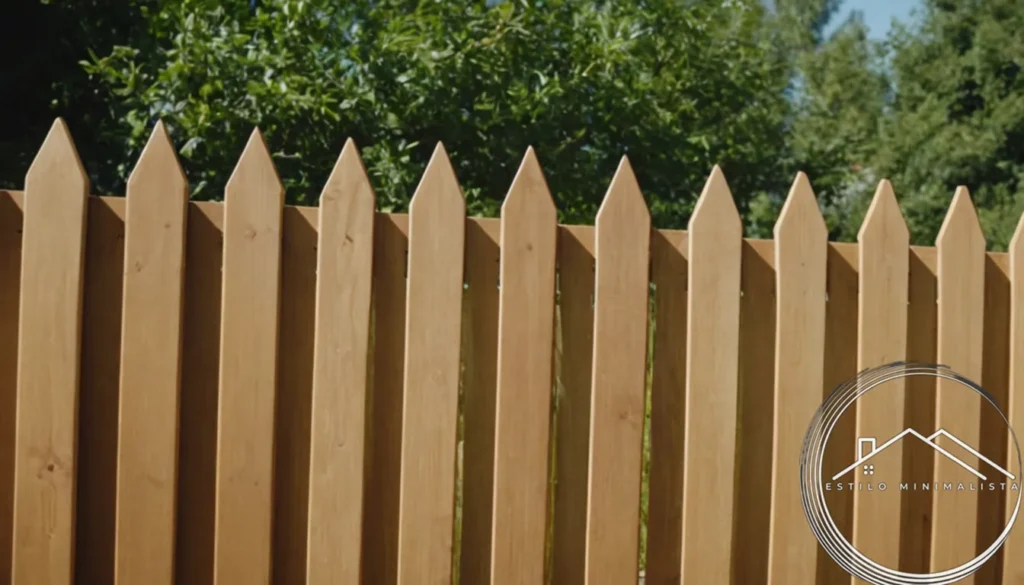 immaculately clean wooden fences in a minimalist outdoor setting.