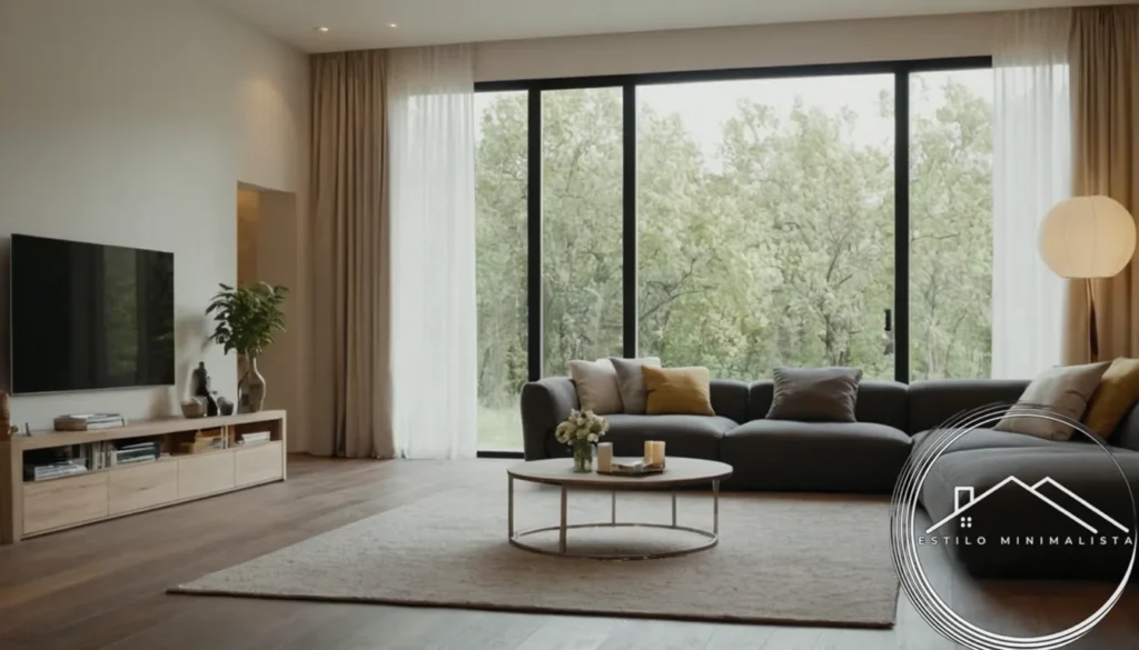 A minimalist living space or clutter-free organized interior.