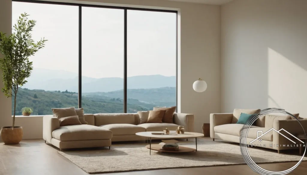 A minimalist living space filled with natural light and peace.