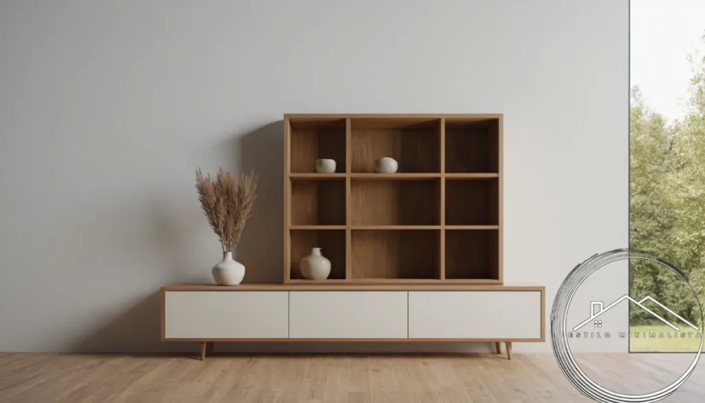 A minimalistic storage cabinet or hidden shelf design.