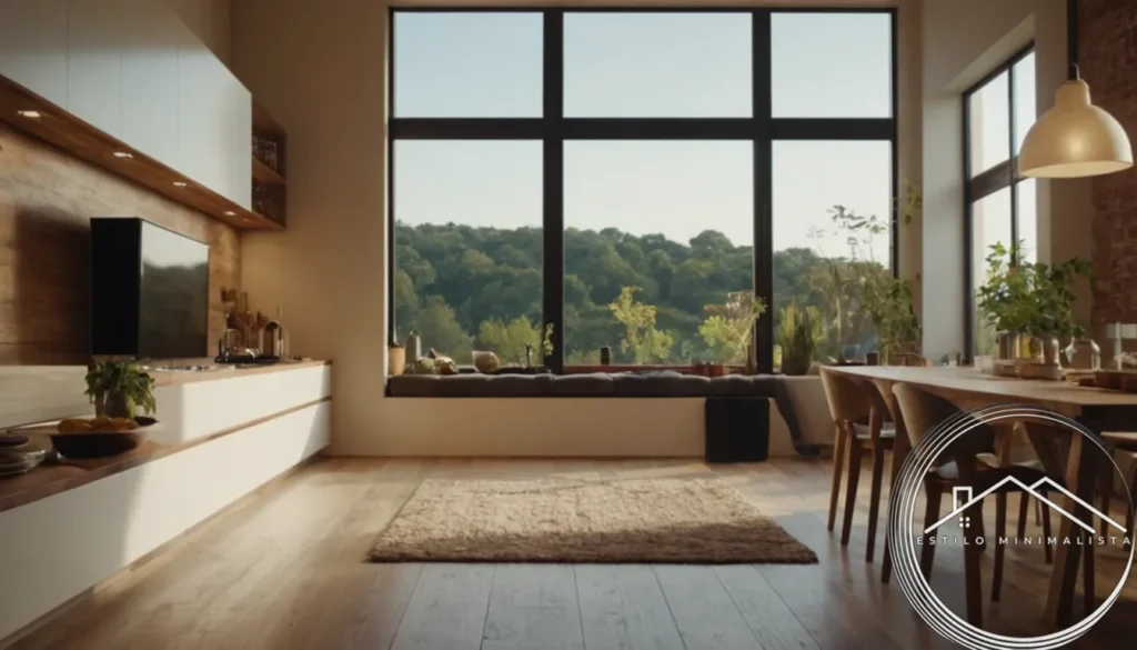 A tidy living room or kitchen space.