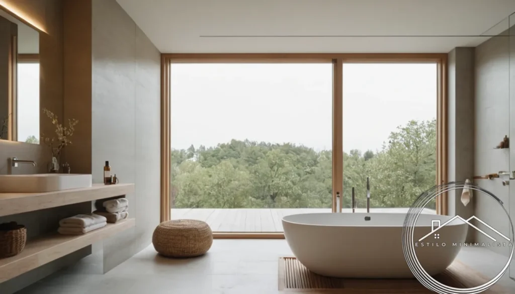 A serene bathroom with minimal
