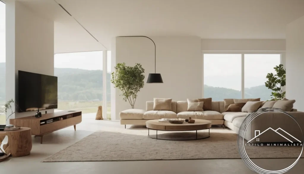 A minimalist living space with recyclable materials.