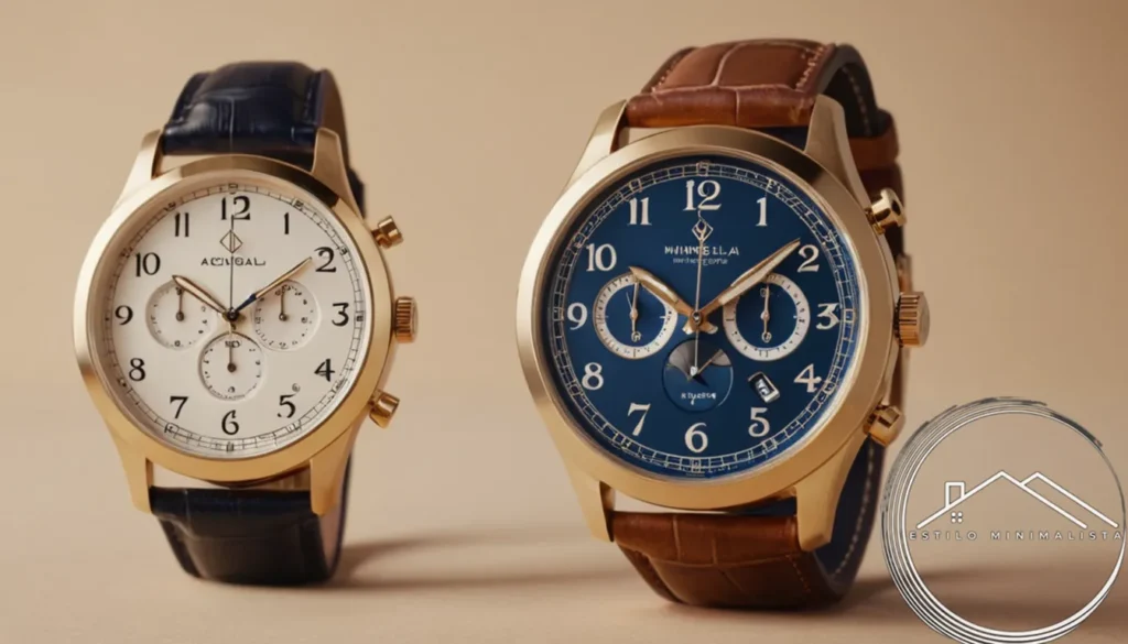 3 minimalist watches with Arabic numerals on clean backgrounds.