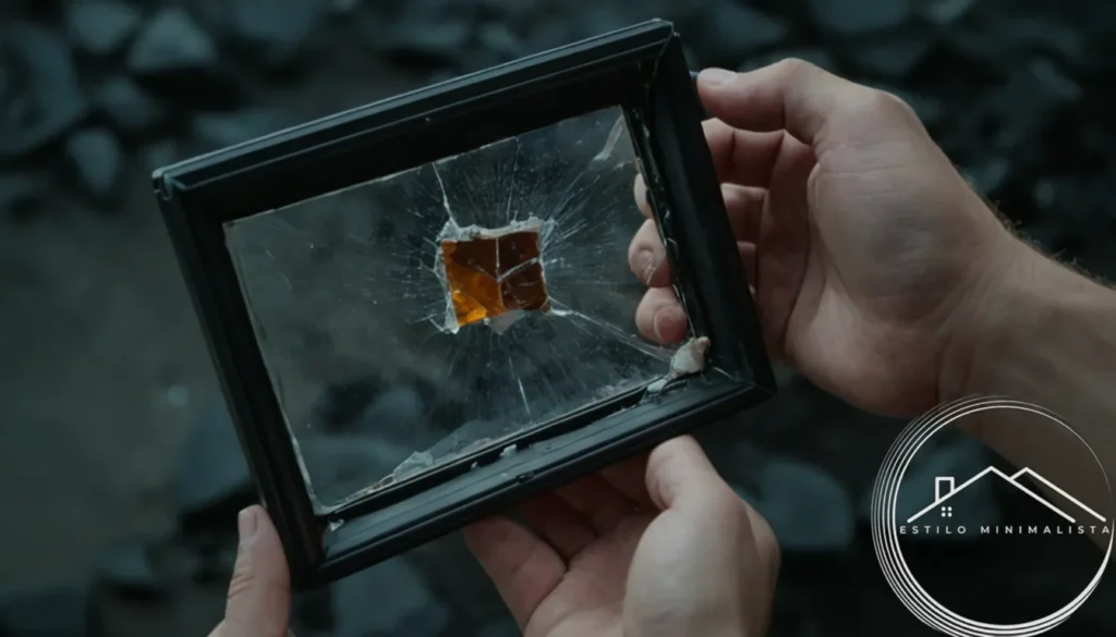 A person holding a broken item and a replacement.