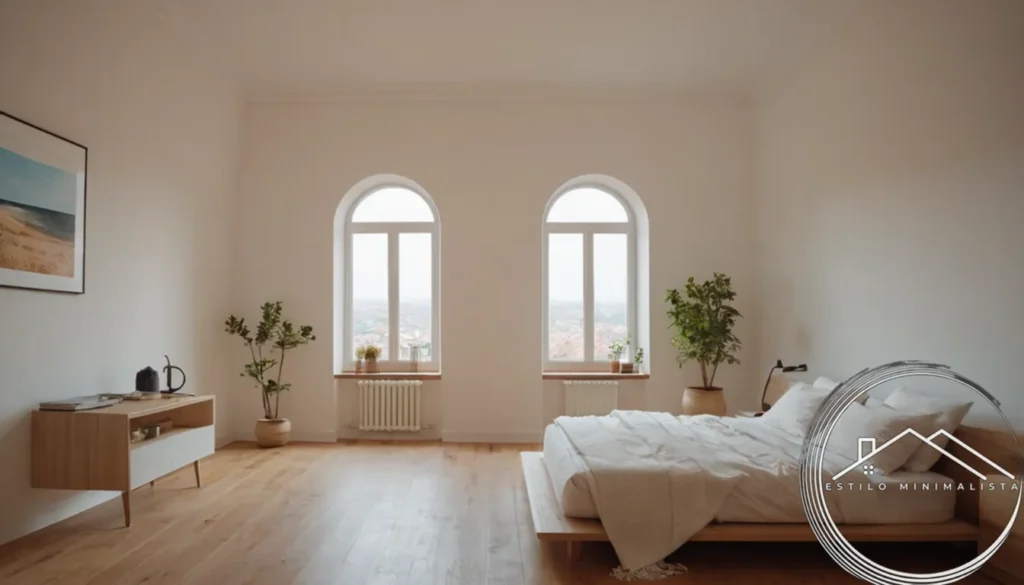 A minimalist room with clutter-free space and calming atmosphere.