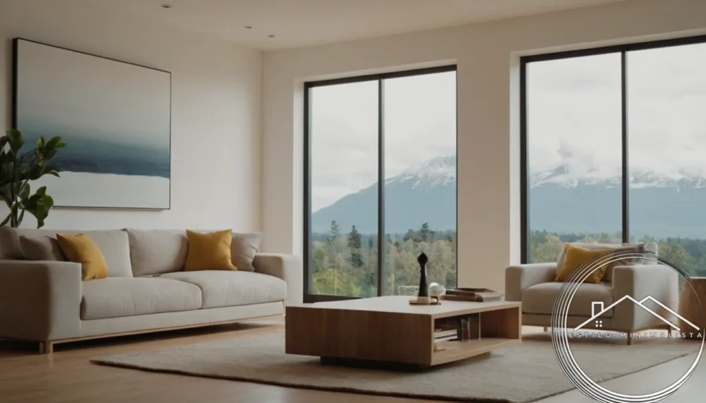 A clutter-free home with a calm minimalist background.