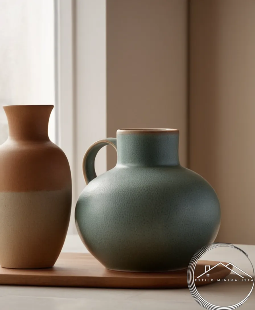 Simple, modern ceramic pieces against a neutral background.
