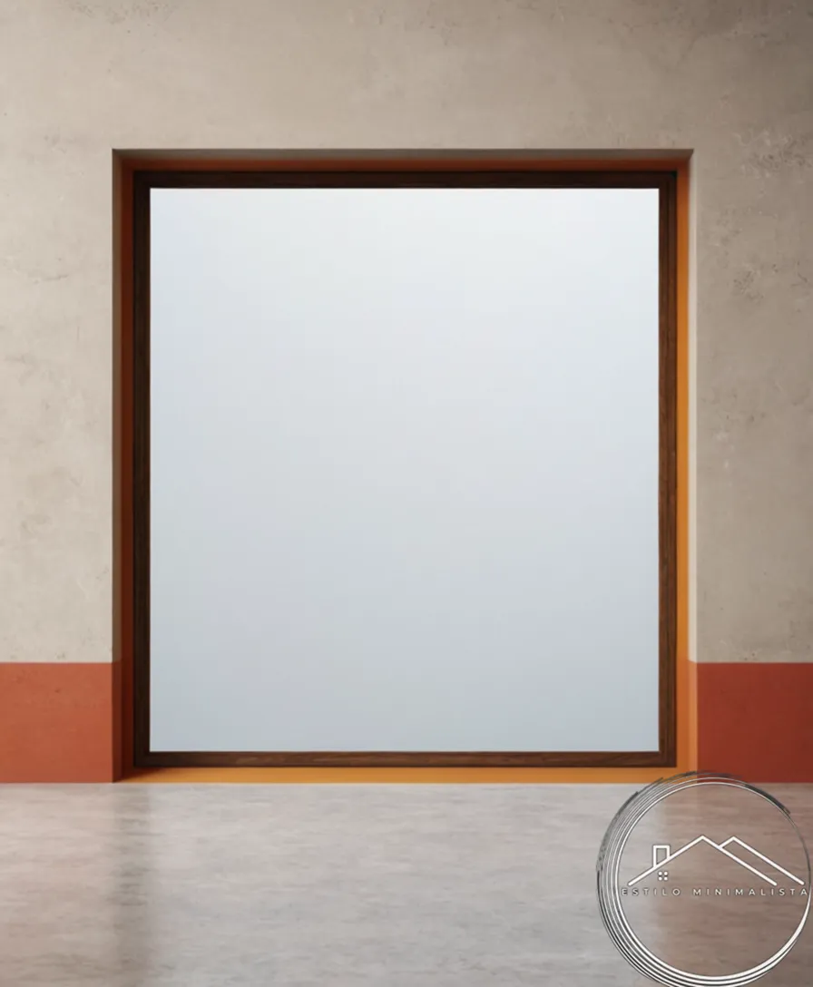 6 minimalistic painting pieces on a blank, minimalist background.