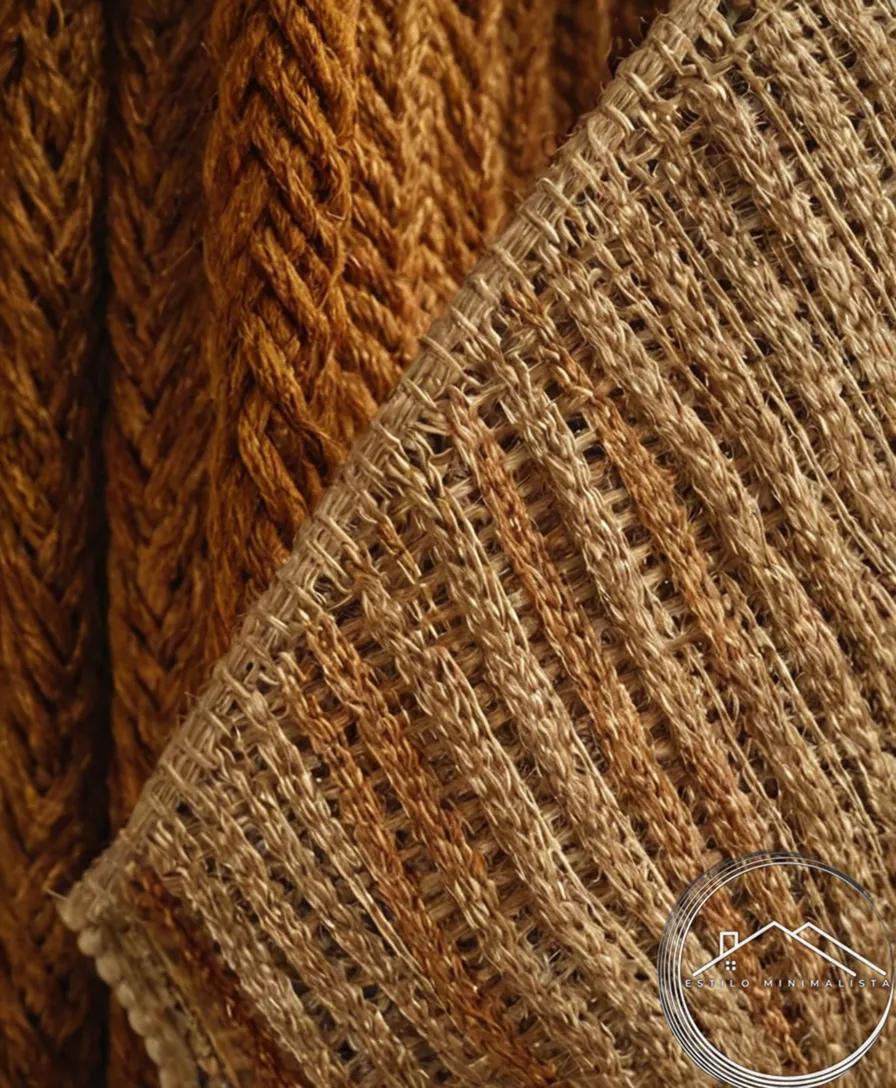 Handcrafted natural textiles, woven from earthy fibers and threads.