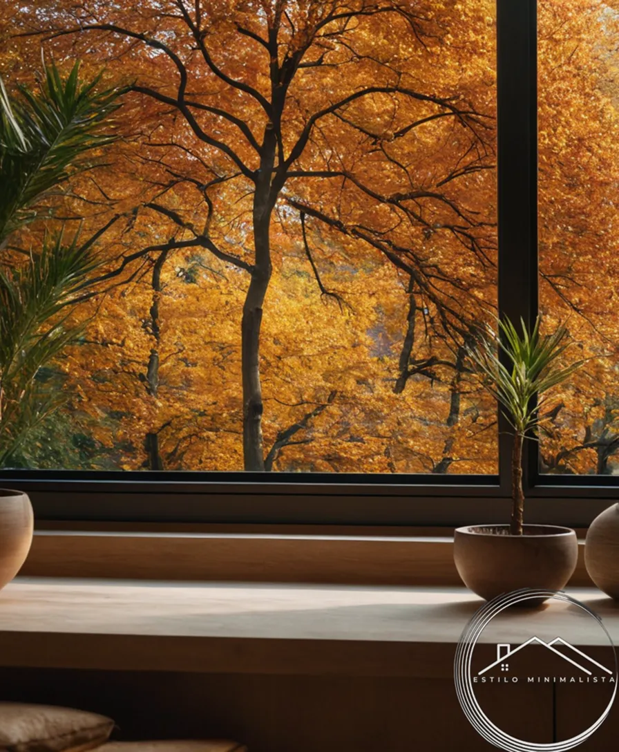 natural textures, patterns, or materials in minimalist setups.