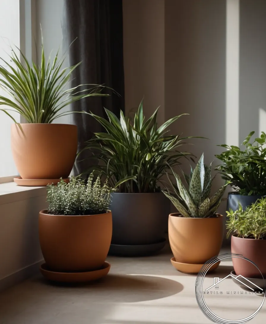 Plant pots made from different types of fiber material.