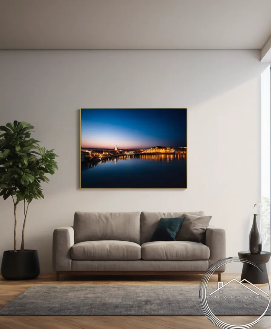 minimalist wall decorations installed in an elegantly designed space.
