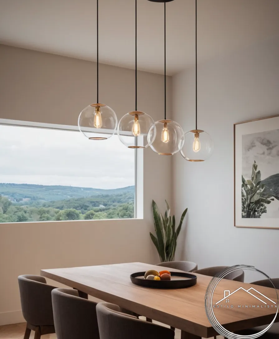 3-4 minimalist lighting fixtures with modern designs examples.