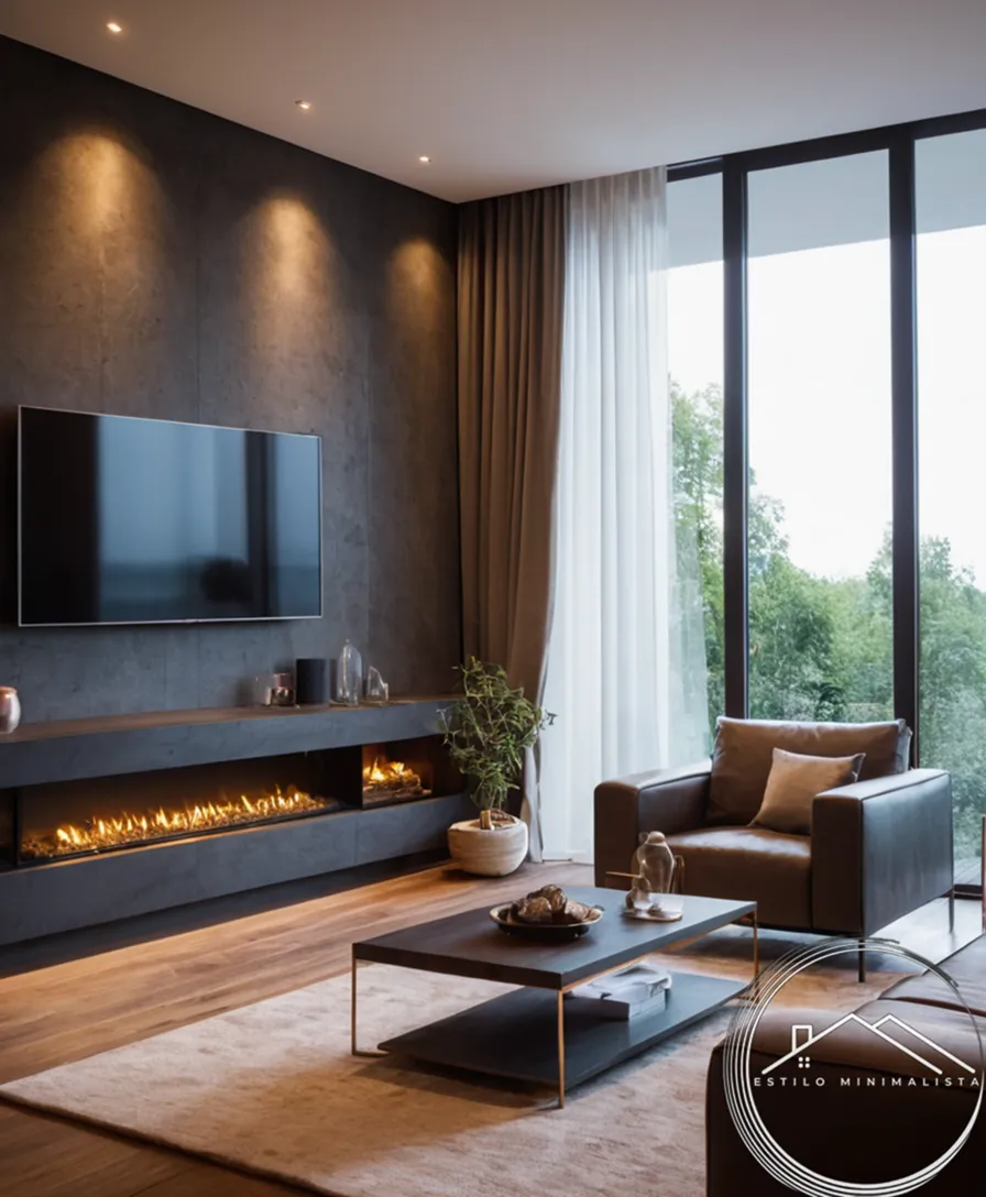 4-5 stylishly lit, modern living rooms with embedded focus lighting systems.