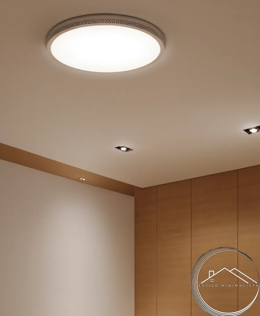 3 futuristic, compact spotlights mounted on minimalist ceilings.