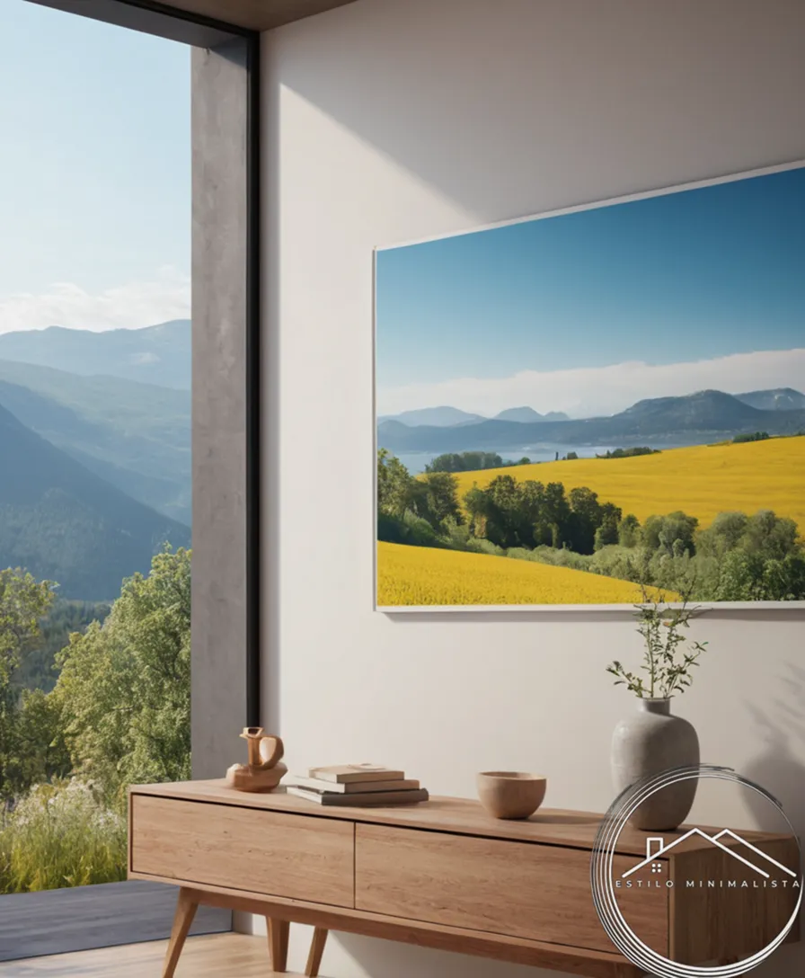 2 serene, minimalist posters or illustrations representing calm states.