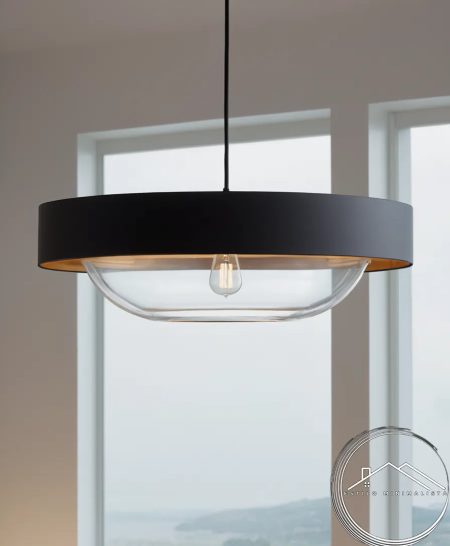 3-4 minimalist, affordable pendant lamps in different settings.