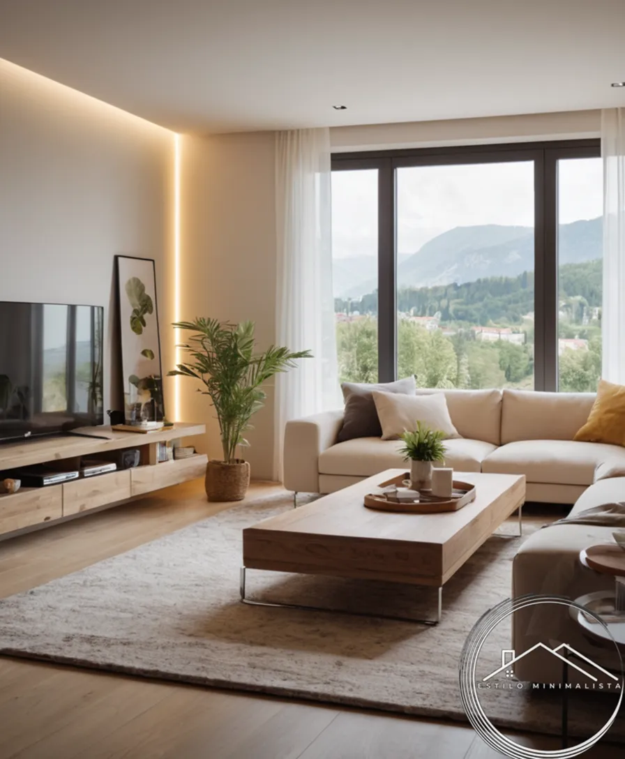 A tidy living space infused with joyful and organized energy elements.