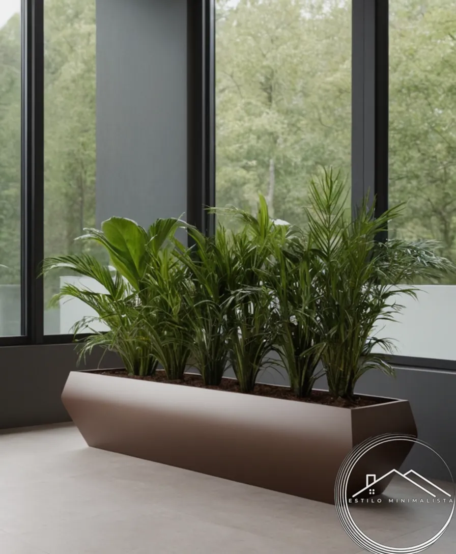 3 minimalist planters with subtle automation features showcased.
