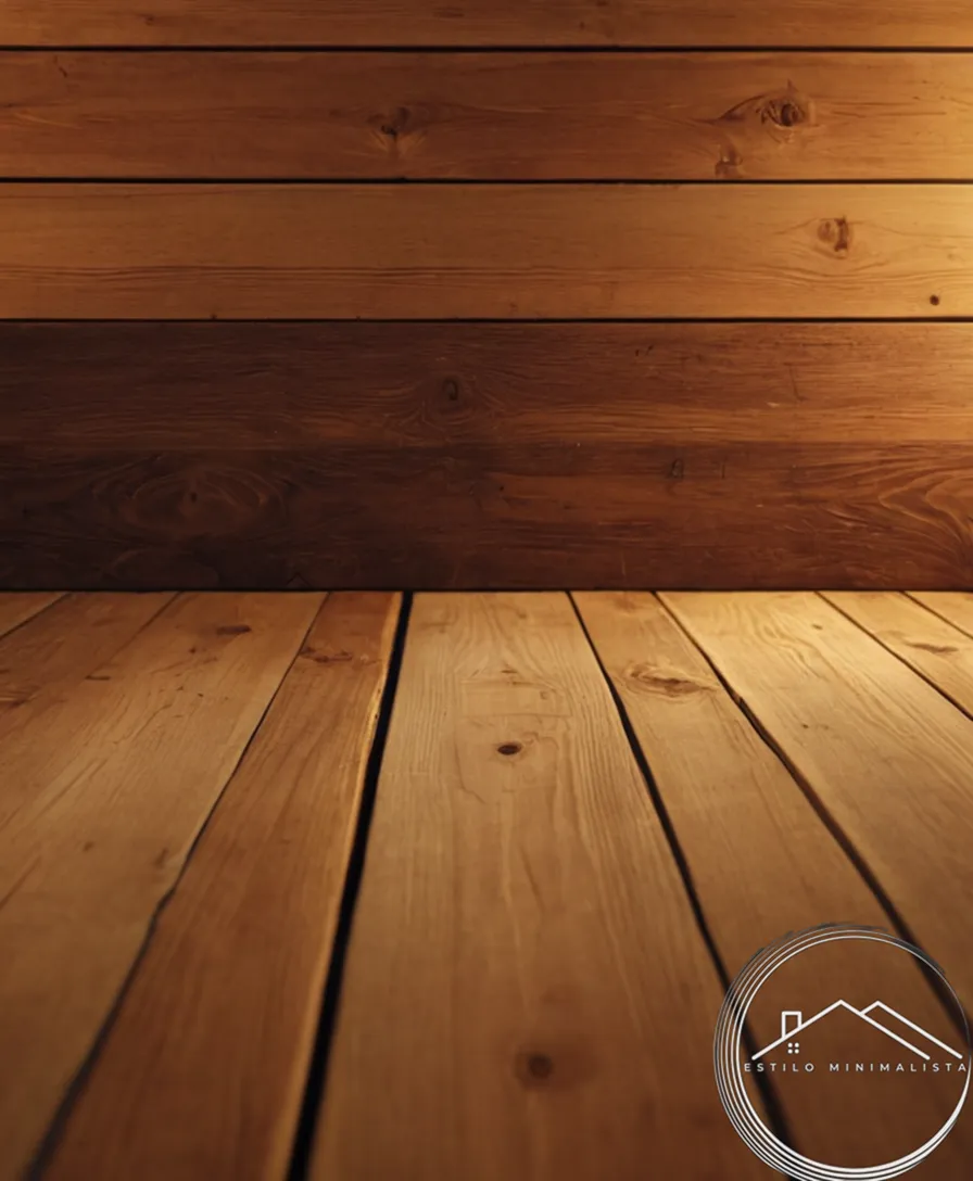 5-6 beautifully illuminated wooden planks or samples.