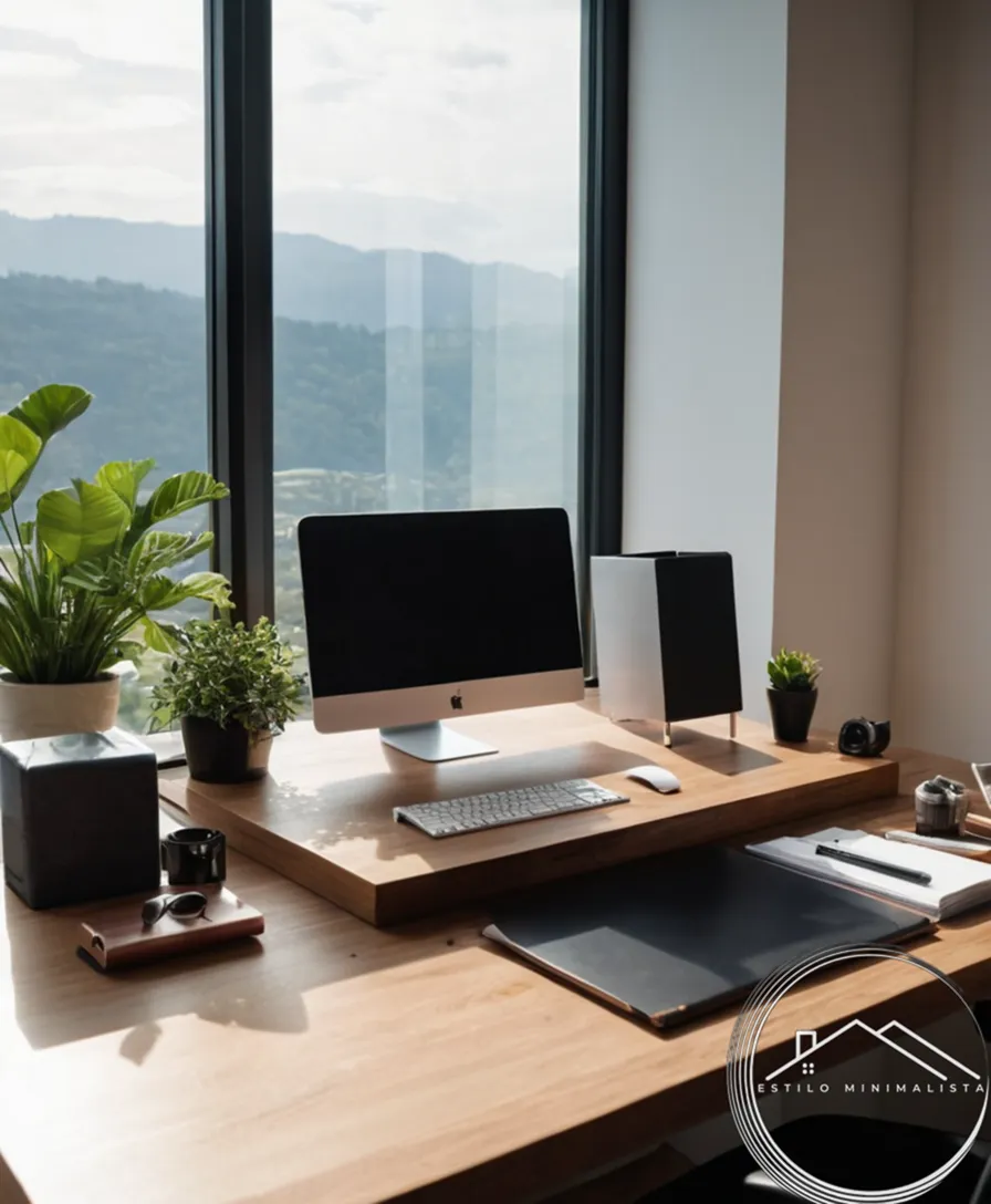 A minimalist desk setup with perfect compartment organization.