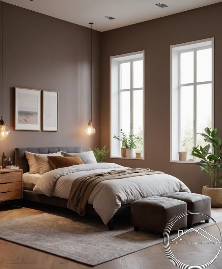 a simple, organized bedroom or closet space.
