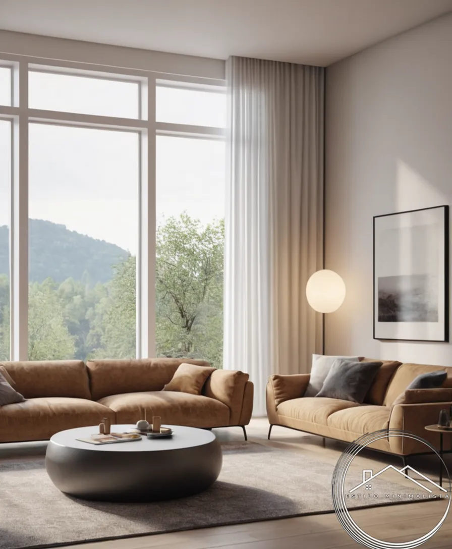 A minimalist living space with clean decor and calm atmosphere.