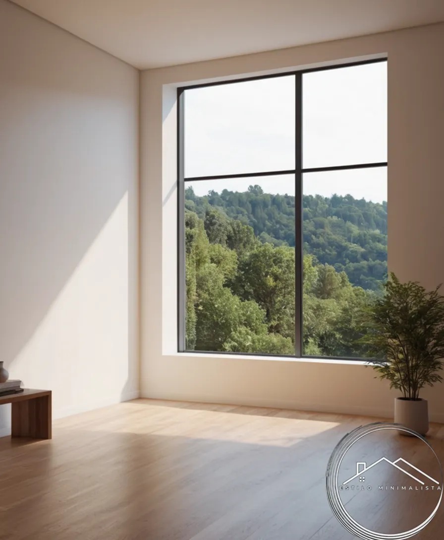 Minimalist space or room with a serene and organized atmosphere.