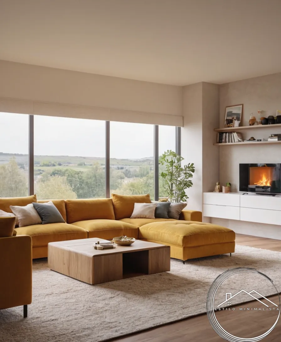 A minimalist, multifunctional furniture design in a modern family living space.
