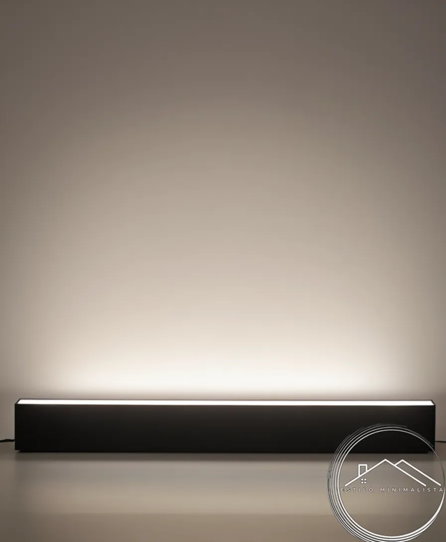 A minimalist strip of LED lighting from Brand X close-up.