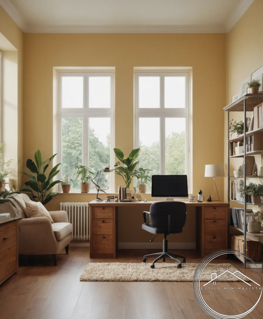 Orderly home spaces with happy, inspired individuals at work.