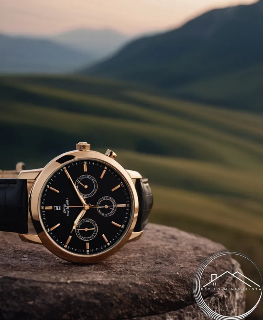 2-3 stylish minimalist watches on a luxurious background.