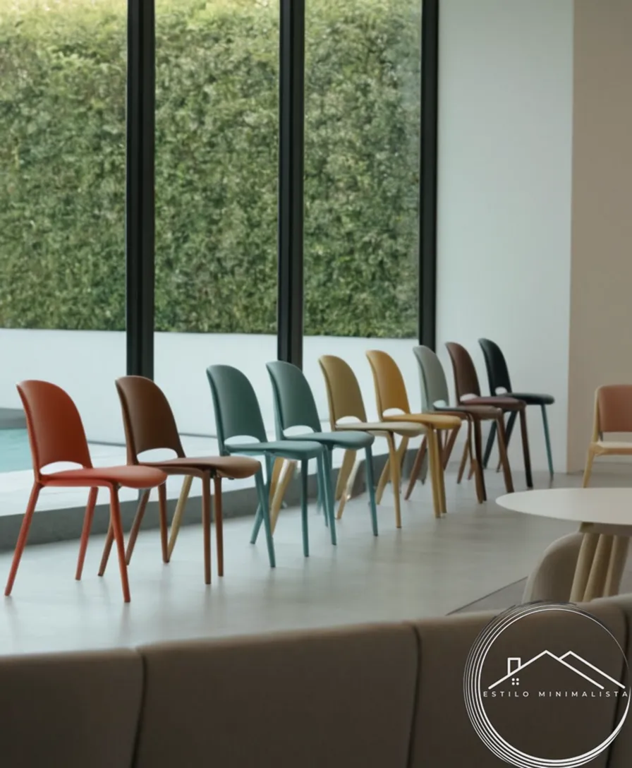 Simple, stylish minimalist chairs at an upscale event setting.